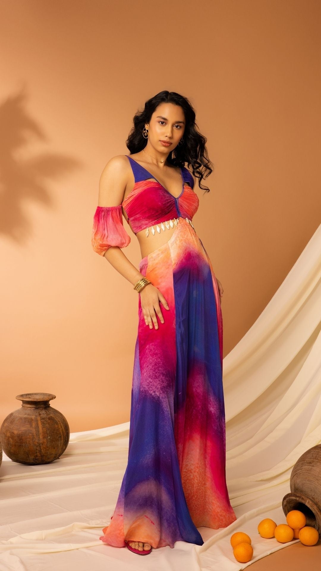 The State of Love A-Shaped Gown with Ruched Halter Neck