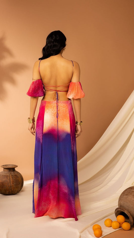 The State of Love A-Shaped Gown with Ruched Halter Neck