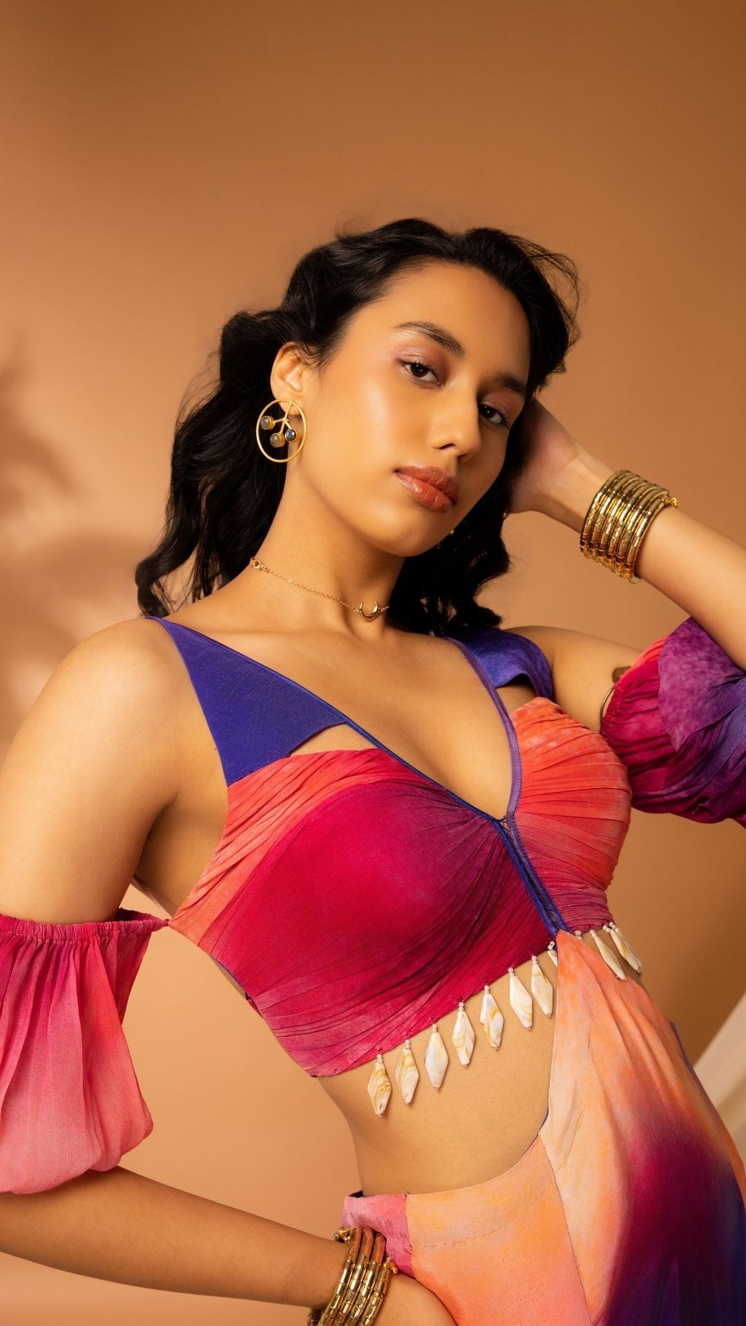 The State of Love A-Shaped Gown with Ruched Halter Neck