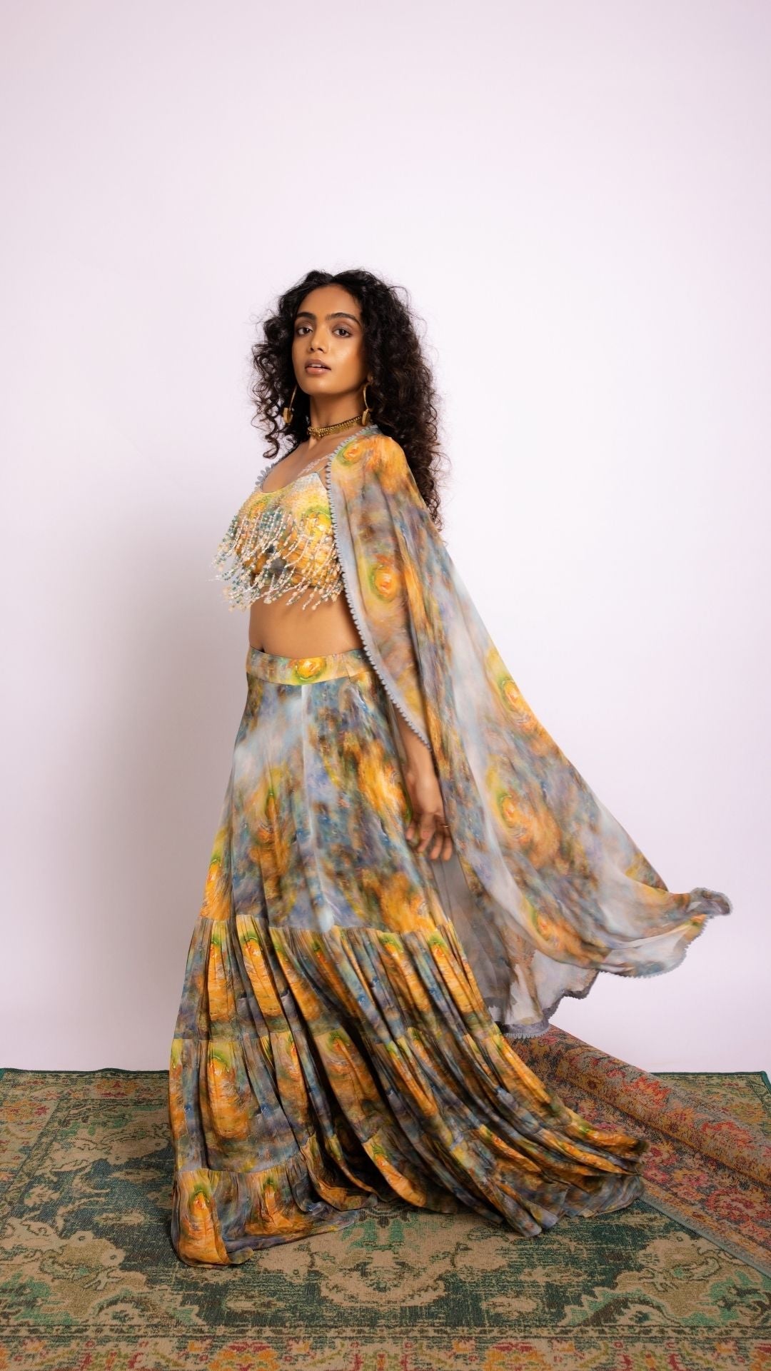 The State of Consciousness Layered Skirt and Strappy Top Set
