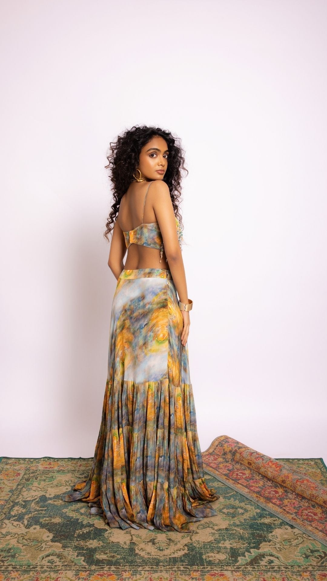 The State of Consciousness Layered Skirt and Strappy Top Set