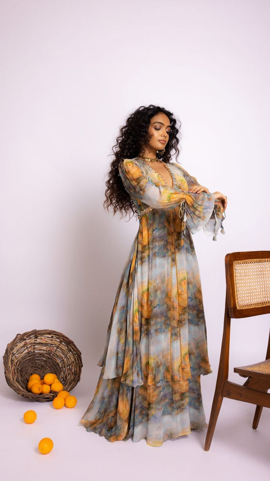 The State of Consciousness Long Double Layer Gown