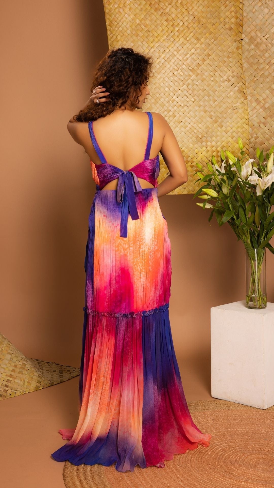 The State of Love Fully Ruched Layered Gown
